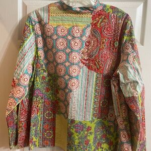 Lightweight cotton Spring/Summer reversible top. NWT Beautiful 2X size.